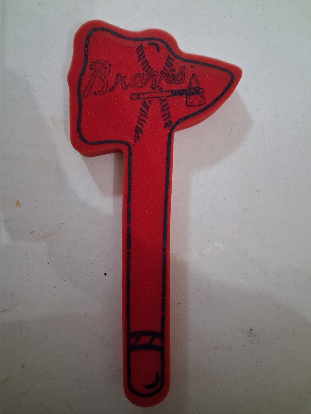 Vintage Red Foam Atlanta Braves Tomahawk